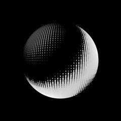 Fototapeta premium Abstract halftone circle