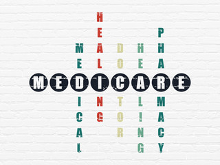 Health concept: Medicare in Crossword Puzzle