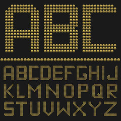 Golden letter set