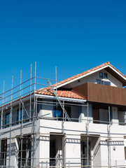 建設中の住宅