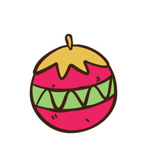 Christmas ball doodle