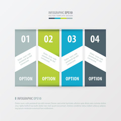 banner vector design 4 item  Green, blue, gray color