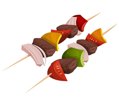 Kebab Skewers Icons