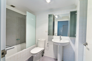 Modern bathroom in luxury apartment