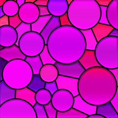 abstract vector stained-glass mosaic background