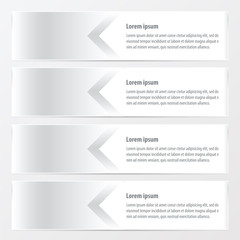 horizontal banner template   white color