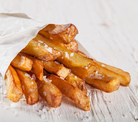 Close-up home made French Fries