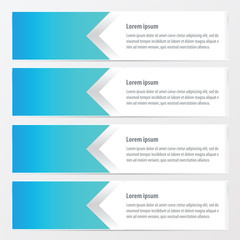 Fototapeta premium horizontal design banner blue color