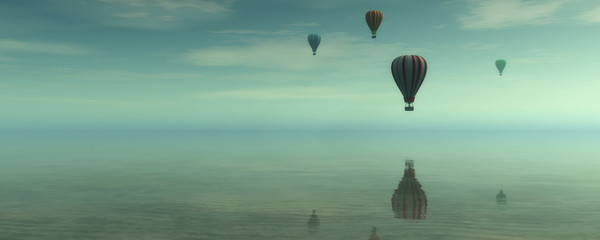 hot air balloons