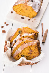 Pumpkin loaf slices
