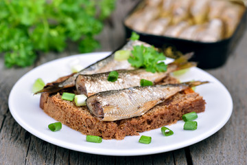 Sprats sandwich