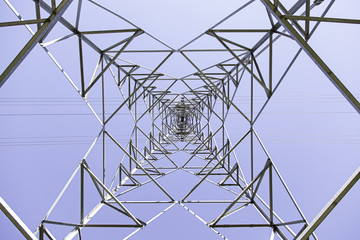 Iron electrical tower