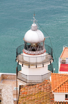 Lighthouse on the sea.