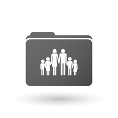 Isolated binder with a large family  pictogram