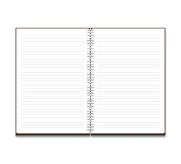 Mockup notebook on a white background stylish illustration