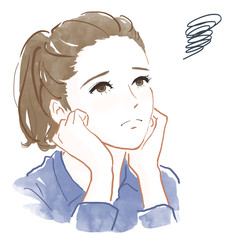 悩む女性