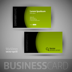 Business Card Template With Sample Texts