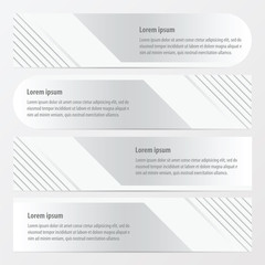 template banner set    white color
