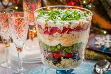 Christmas Layered Salad