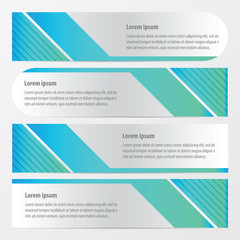 template banner set  blue color