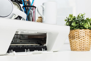 Laptop and printer