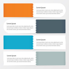 zigzax banner  Orange , blue, gray color