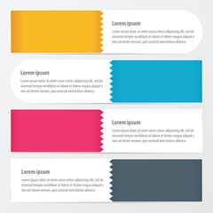zigzax banner yellow, blue, pink color