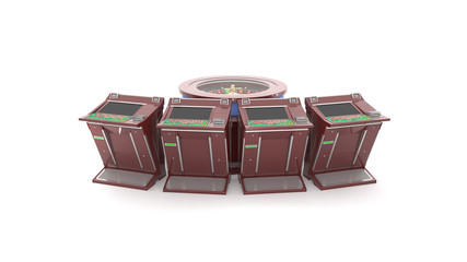 roulette 3d rendering