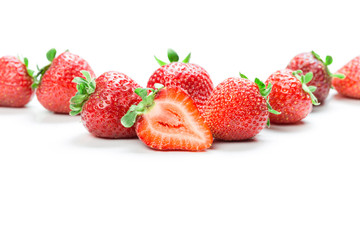 strawberry on white background