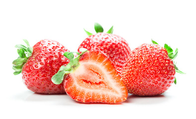 strawberry on white background