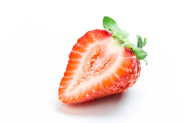 strawberry on white background
