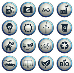 Alternative energy simply icons