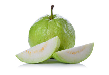 Fresh guava isolated on a white background