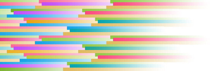 Colorful Stripes Background Left Horizontal 