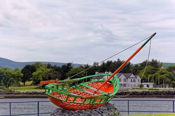 Boat replica in Dingle Penisula, County Kerry, Ireland