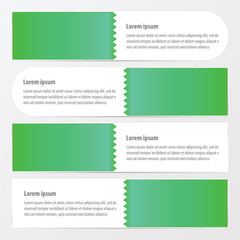 zigzax banner green color