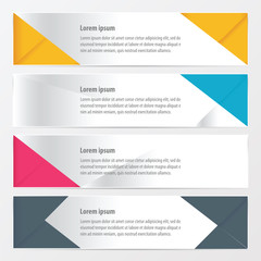 banner polygons design yellow, blue, pink color