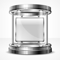 Stand promotion exhibition trade, illustration