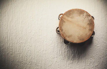 Old Wooden Tambourine