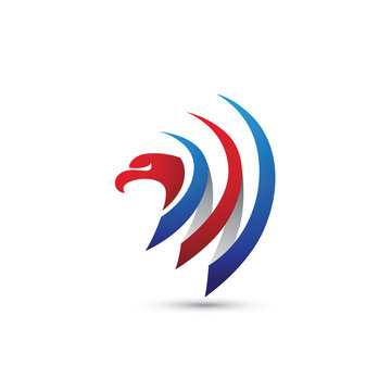 Eagle Swirl Ribbon Logo
