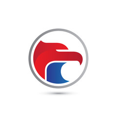 Eagle Head Circle Logo