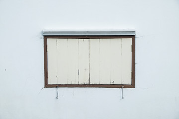 White window on white wall
