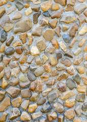 texture of pebble stones wall