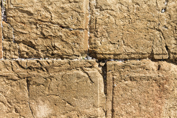 Notes to God in the Western Wall .  Jerusalem