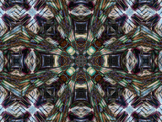 Light grey abstract kaleidoscope
