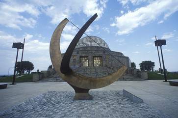 Sculpture in front of Adler Planetarium & Astronomy Museum in Chicago, Illinois