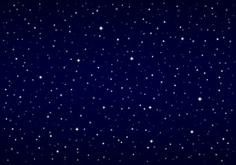 Night Sky, Snow, Stars | Christmas Background