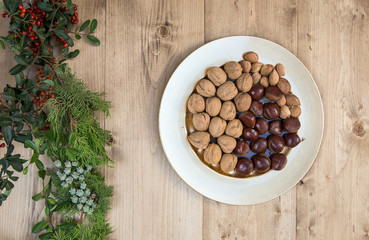 Composition of autumn fruits