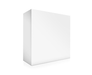 Illustration of paper box on white background