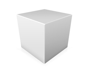 Illustration of paper box on white background